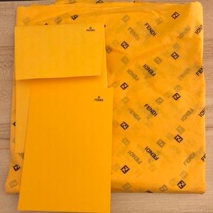 Fendi Tissue Paper and Gift Card